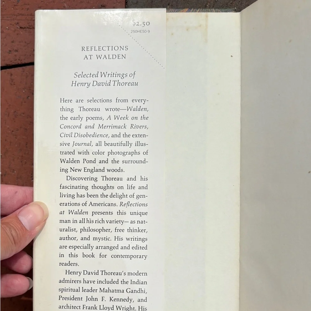 1968 Reflections at Walden Pond Henry David Thoreau Color Photo Nature Woods - Picture 7 of 9